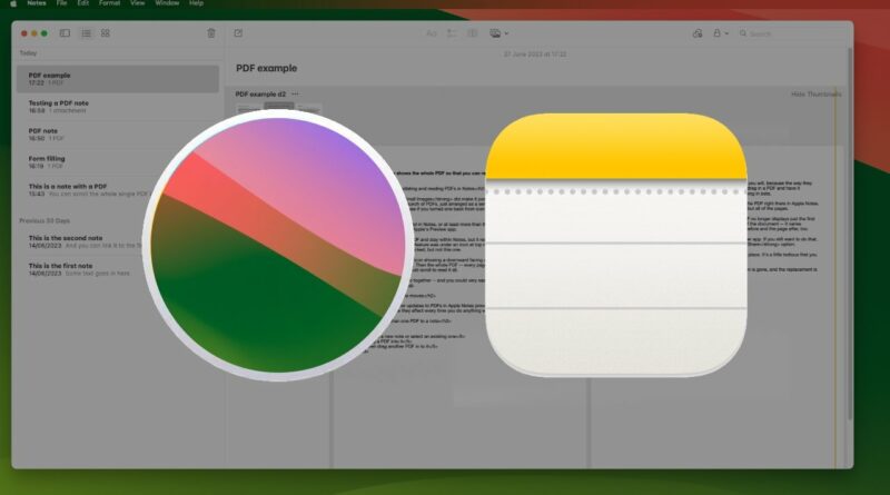 Neuartige PDF-Funktionen in Apple Notes mit macOS Sonoma – So funktionieren sie
