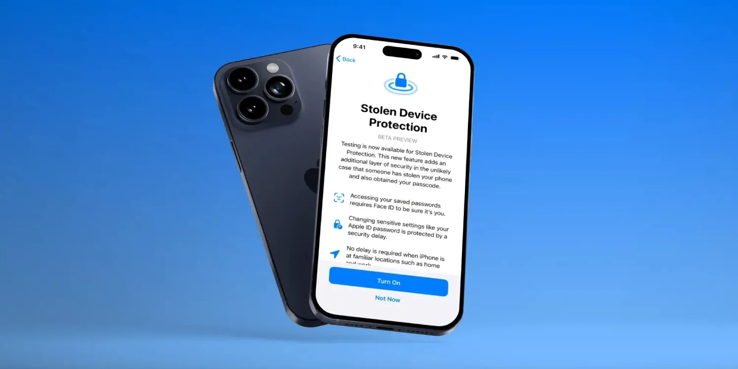 turn on iphone stolen device protection