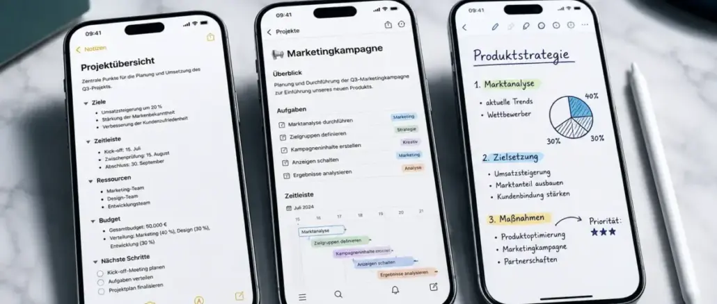 Best iPhone Note-Taking Apps for Students and Professionals: Apple Notes, Notion, and Goodnotes Compared