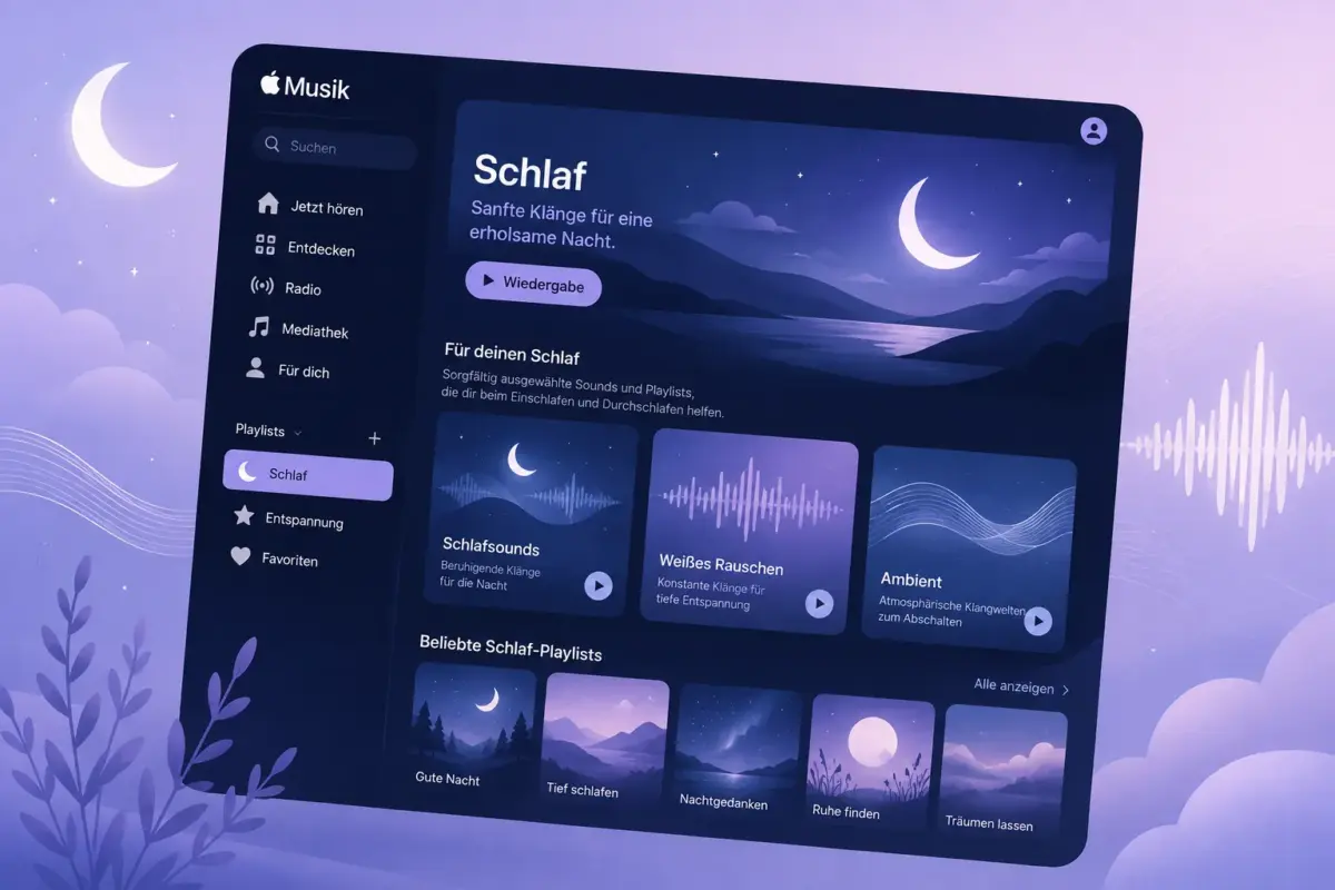 Apple Music Sleep Playlists: Was sie sind, wie sie funktionieren und welche wirklich beim Einschlafen helfen 1 Das Wichtigste auf einen Blick