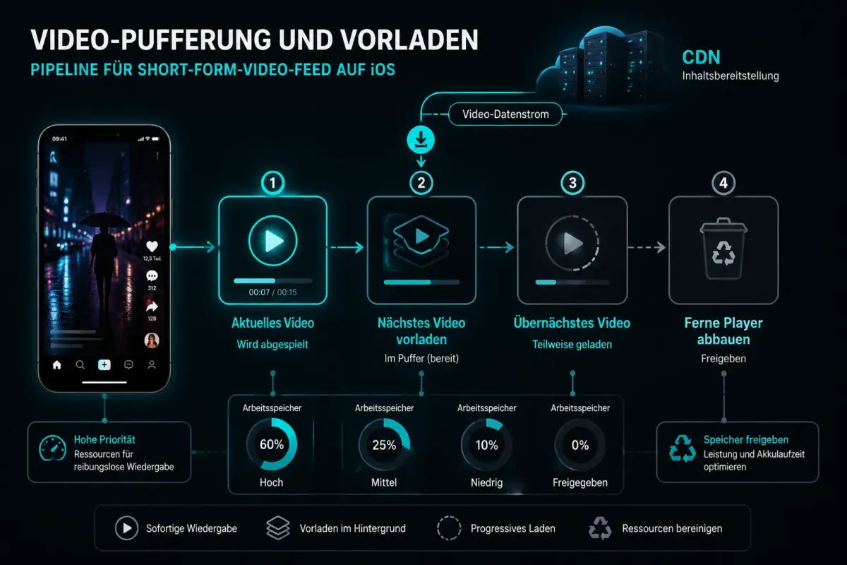 TikTok-Style Video-Feeds in einer iOS-App bauen 3 Datenschutz und Content-Moderation für nutzergenerierte Videos