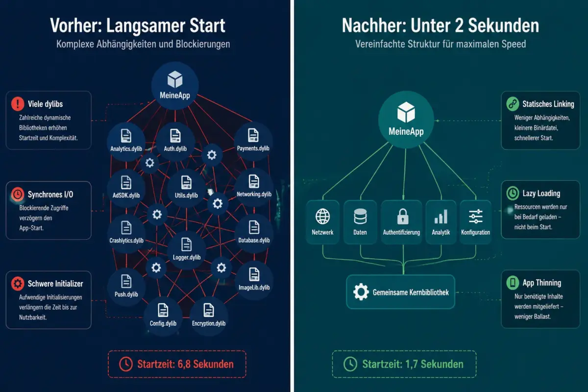 iOS-App-Startzeit unter 2 Sekunden optimieren 3 Hilft App Thinning beim schnelleren Start?