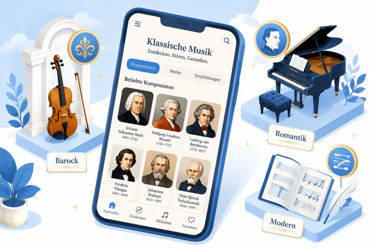 Klassische Musik nach Epoche oder Genre durchsuchen