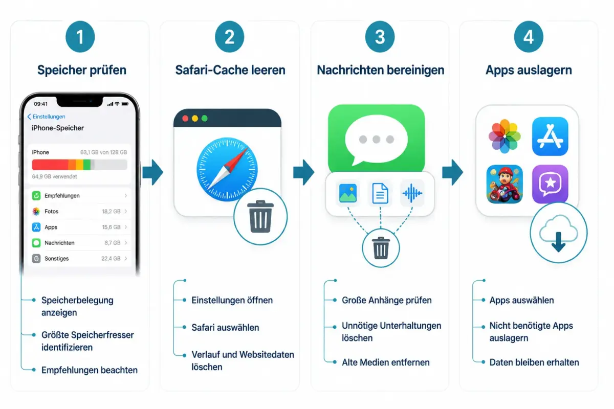 Sonstiger Speicher am iPhone leeren, ohne wichtige Dateien zu löschen 1 Sichere Methoden: Sonstiger Speicher am iPhone leeren, ohne wichtige Dateien zu löschen