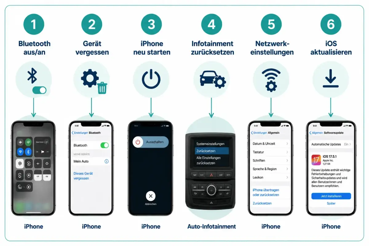 So setzt man Bluetooth auf dem iPhone zurück