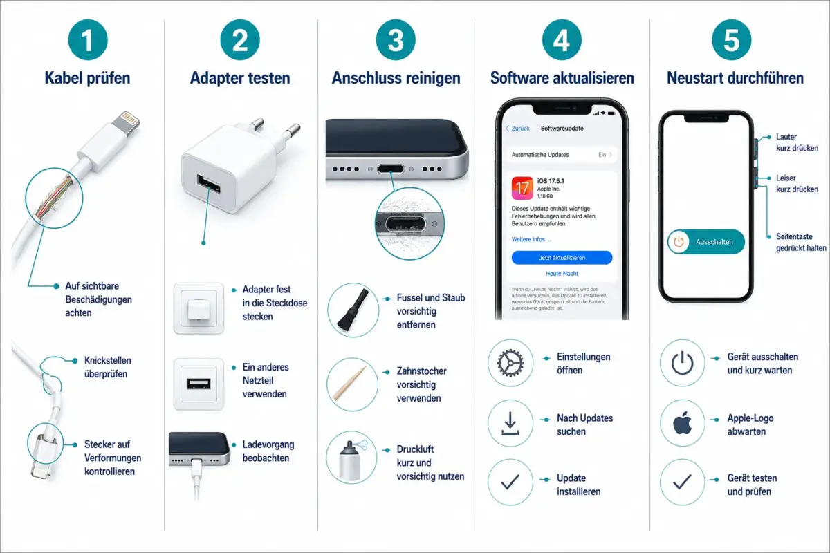 iPhone-Ladeprobleme beheben: langsames Laden und Ladefehler lösen 1 Warum lädt mein iPhone so langsam?