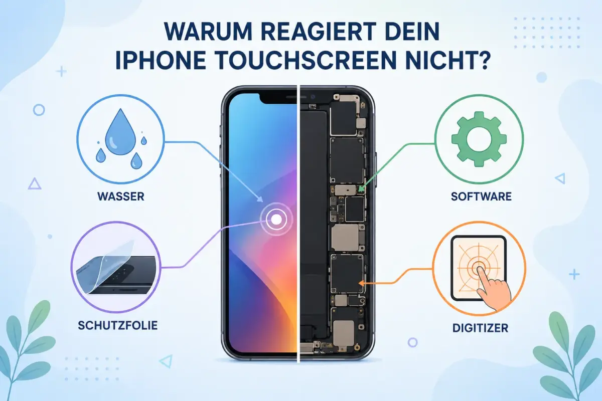 iPhone-Bildschirm reagiert nicht: Ursachen, schnelle Lösungen und wann es Hardware ist 1 Warum reagiert mein iPhone-Bildschirm nicht auf Berührungen?