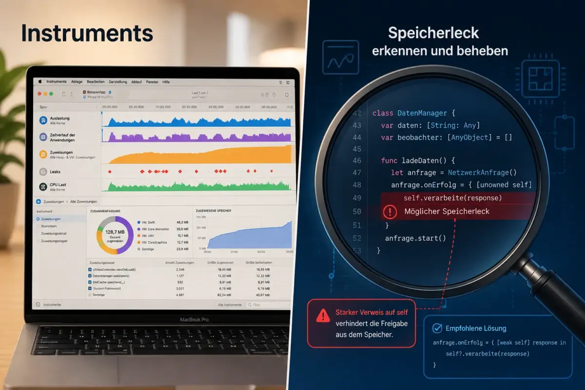 iOS App-Performance optimieren: Der komplette Leitfaden gegen Akkuverbrauch und hohen Speicherbedarf 2 Warum stürzt meine App durch Memory Pressure ab?
