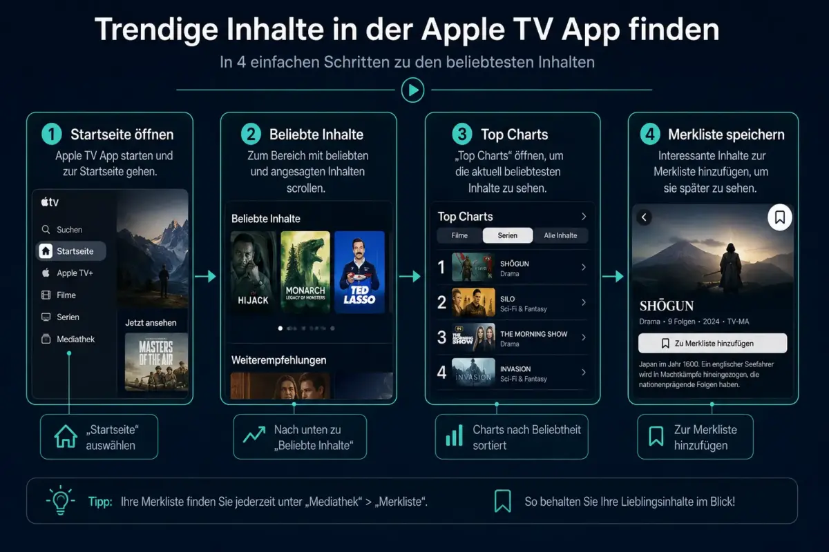 Was bedeutet „Most Popular Now" bei Apple TV genau?