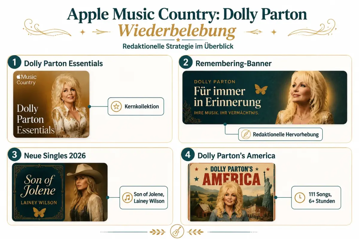 Was ist die Dolly-Parton-Hommage auf Apple Music Country?