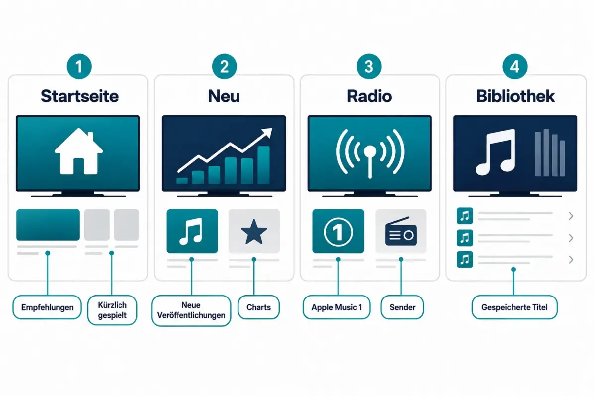 Was ist die Apple TV Music App und wie funktioniert sie?