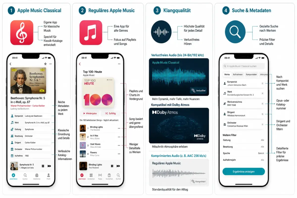 Apple Music Classical App-Update: Was ist neu, für wen und wie es zu Apple Music passt 1 Was ist neu im aktuellen Apple Music Classical App Update?