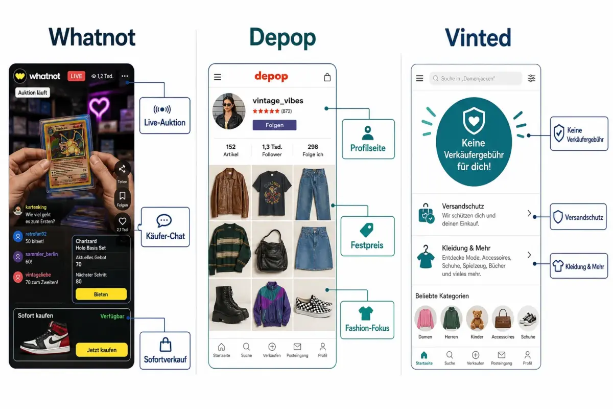 Whatnot vs. Depop vs. Vinted: Welche Resale-App ist die beste für iPhone-Verkäufer? 1 Was ist Whatnot und wie funktioniert es für den Verkauf gebrauchter iPhones?