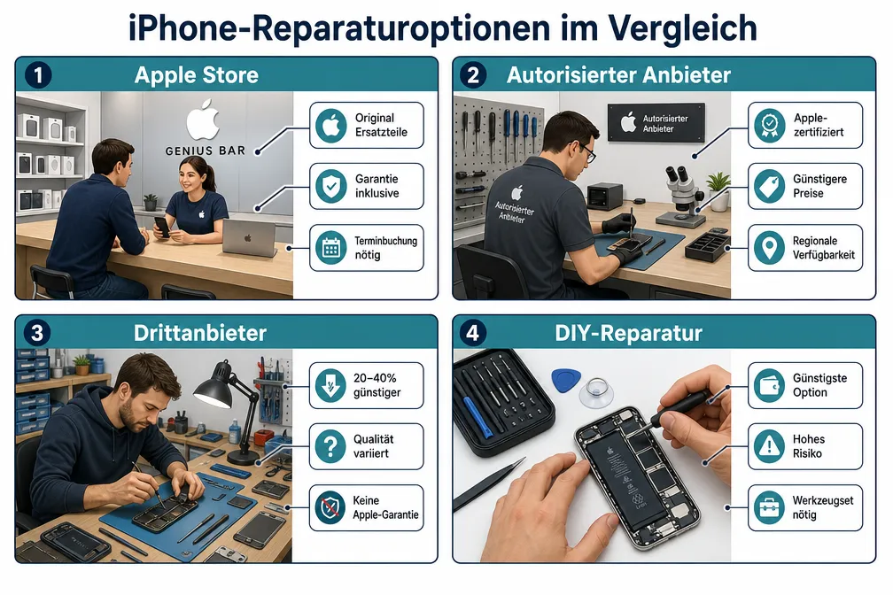 Was kostet eine iPhone-Displayreparatur bei Apple 2026?