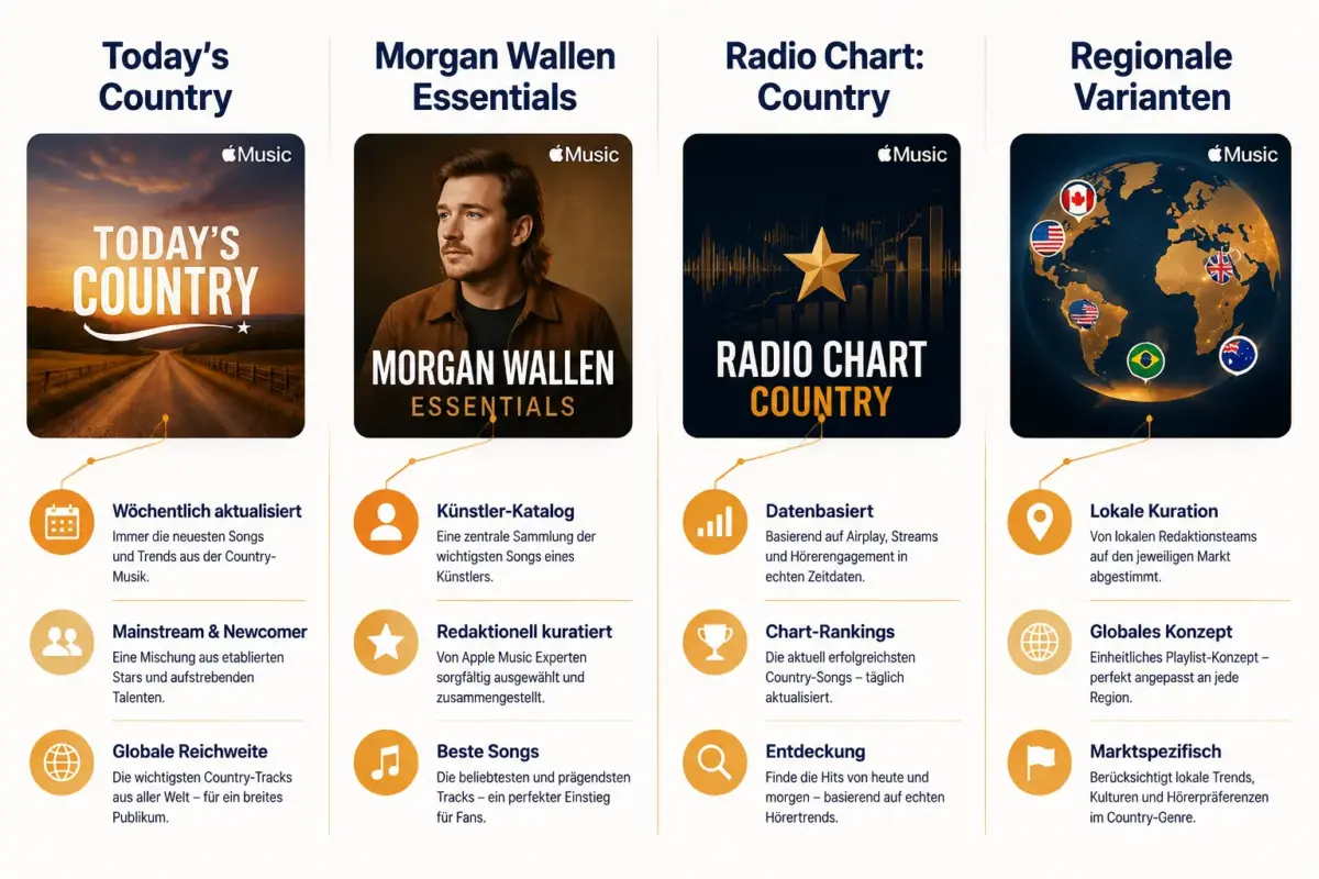 Apple Music Country-Playlists im Ranking: Today's Country, Morgan Wallen Essentials und mehr 1 Was sind die besten Country-Playlists auf Apple Music