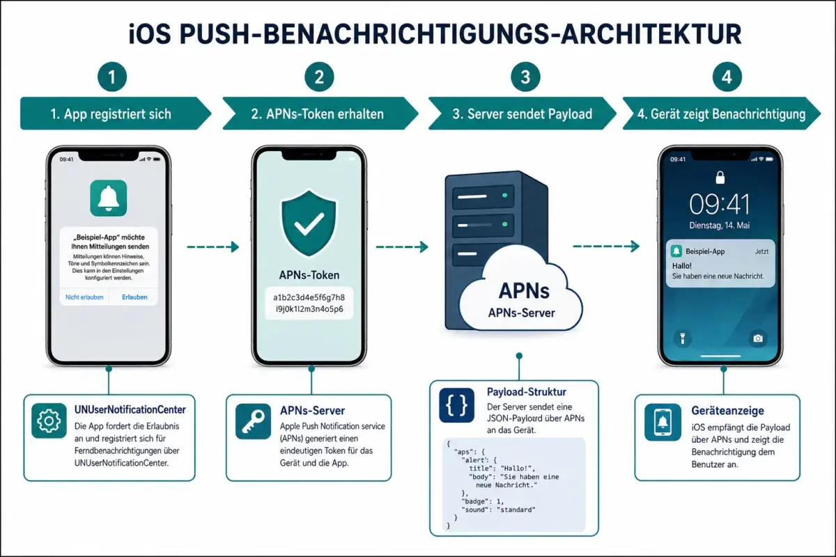 Was sind iOS Push Notifications und wie funktionieren sie?