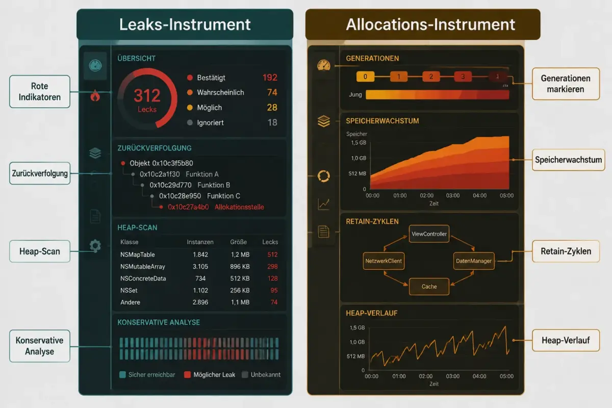 Was zeigt das Allocations-Instrument an?