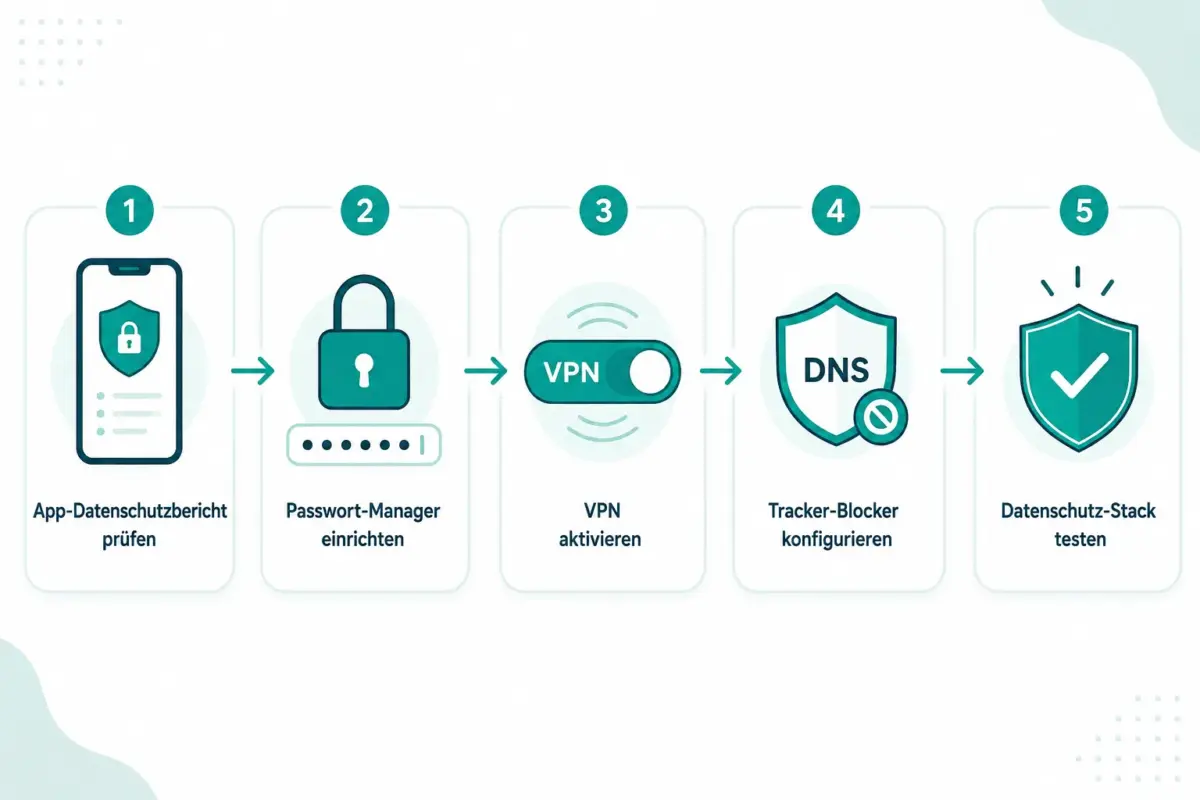 Beste iOS-Sicherheits- und Datenschutz-Apps 2026: VPNs, Passwort-Manager und Tracker-Blocker fürs iPhone 3 Wie erkenne ich, ob eine VPN-App wirklich privat ist oder Daten protokolliert?