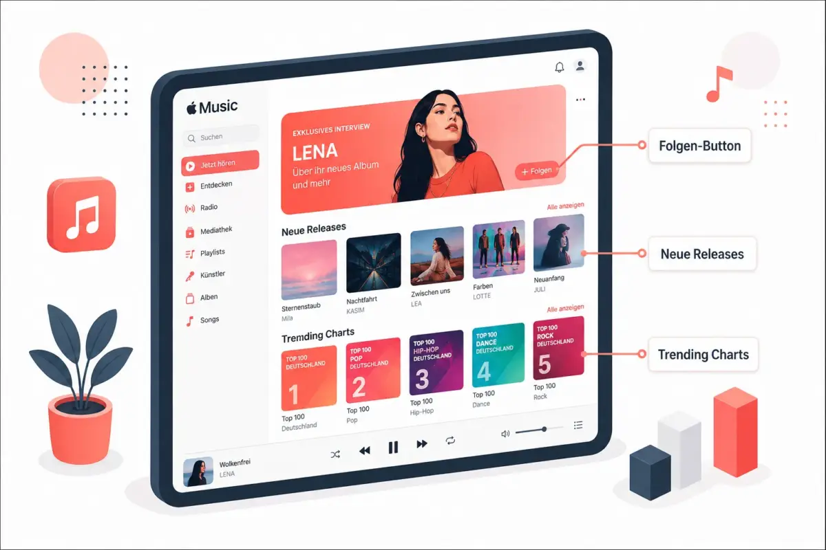 Trending-Songs auf Apple Music folgen, ohne neue Releases zu verpassen 1 Wie sieht man, welche Songs gerade auf Apple Music trending sind?