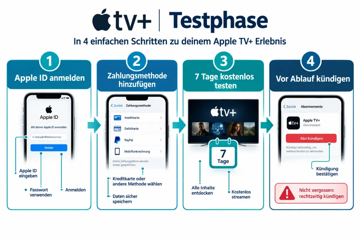 Gibt es Apple TV+ im Jahr 2026 noch kostenlos zu testen?