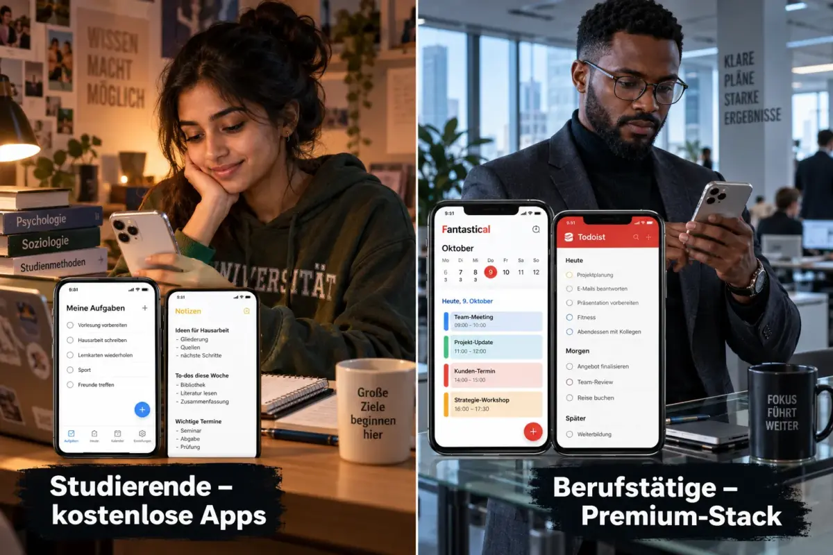 Beste iOS-Produktivitäts-Apps 2026: Ausführliche Workflow-Tests für Notizen, Aufgaben, Kalender und Fokus 3 iOS Produktivitäts-Apps für Studierende vs. Berufstätige