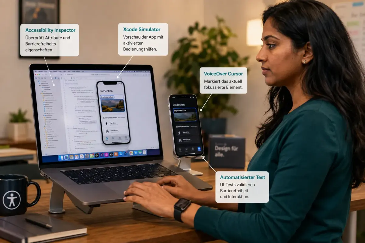 Kann VoiceOver-Testing automatisiert werden oder muss es manuell erfolgen?