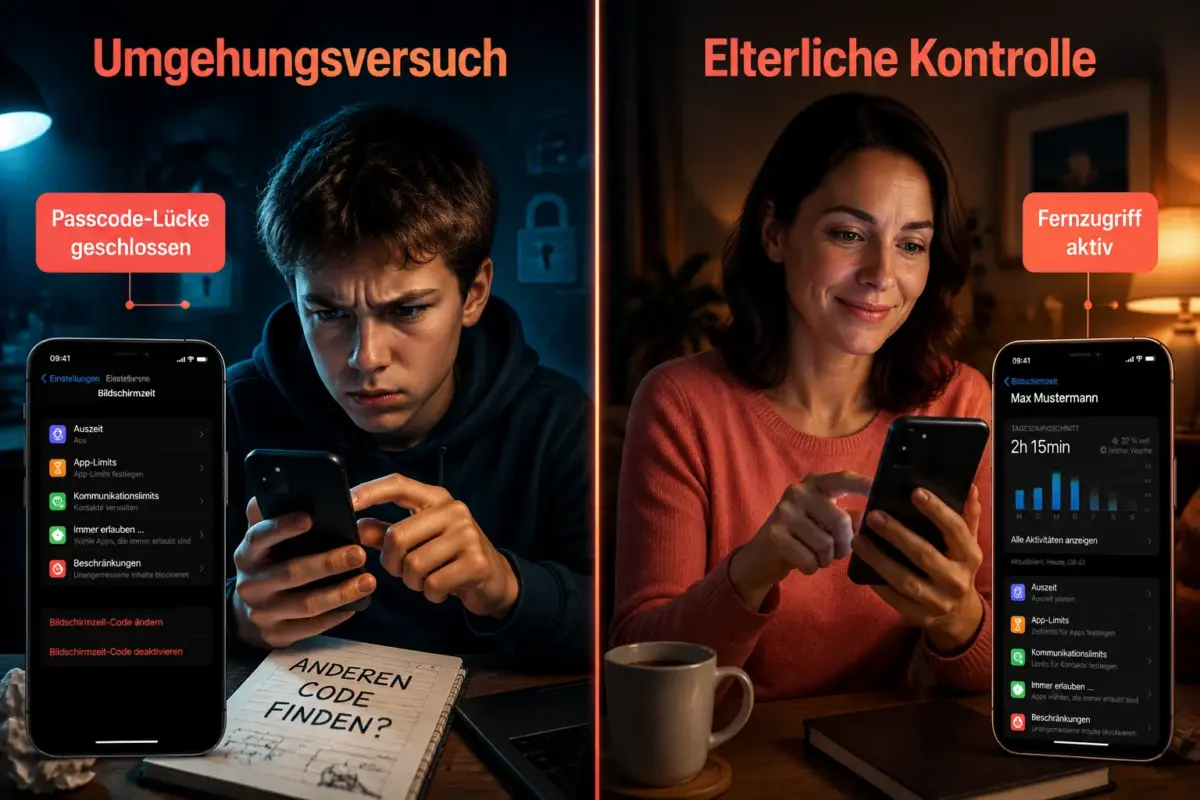 iOS Screen Time für Eltern: Erweiterte Kindersicherung, die viele nicht nutzen 3 Können Kinder Screen-Time-Limits umgehen?