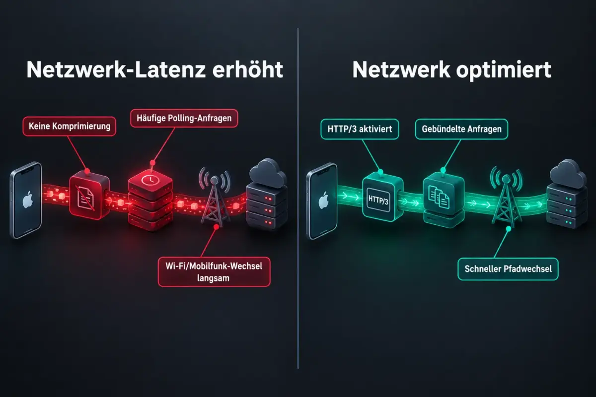 iOS-Performance-Optimierung jenseits des Akkus: CPU, GPU und Netzwerk für echte Alltagsgeschwindigkeit 2 Netzwerklatenz in iOS-Apps: Ursachen und Lösungen