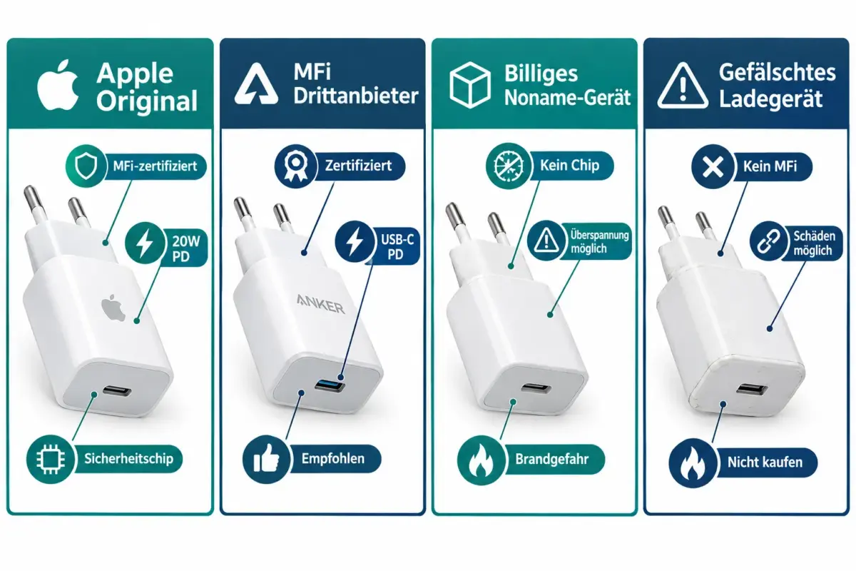 Schaden Drittanbieter-Ladegeräte dem iPhone-Akku?