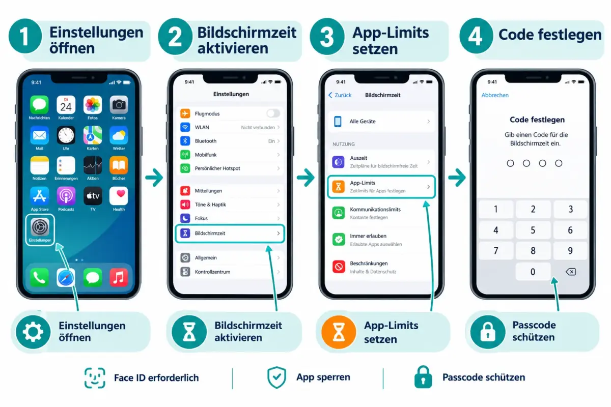 Einzelne Apps und Fotos auf dem iPhone ohne Jailbreak sperren 1 So sperrt man einzelne Apps und Fotos auf dem iPhone ohne Jailbreak (Schritt für Schritt)