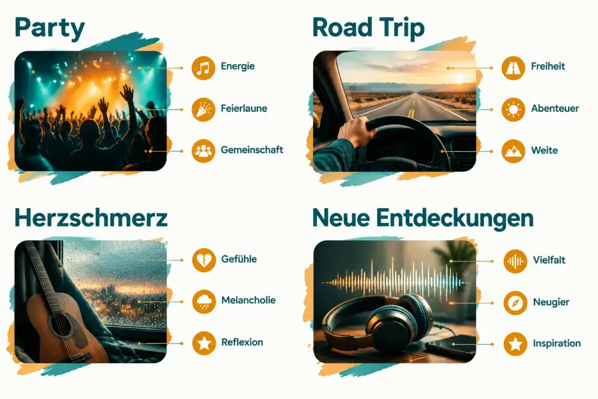 Top Country Songs für Road Trips