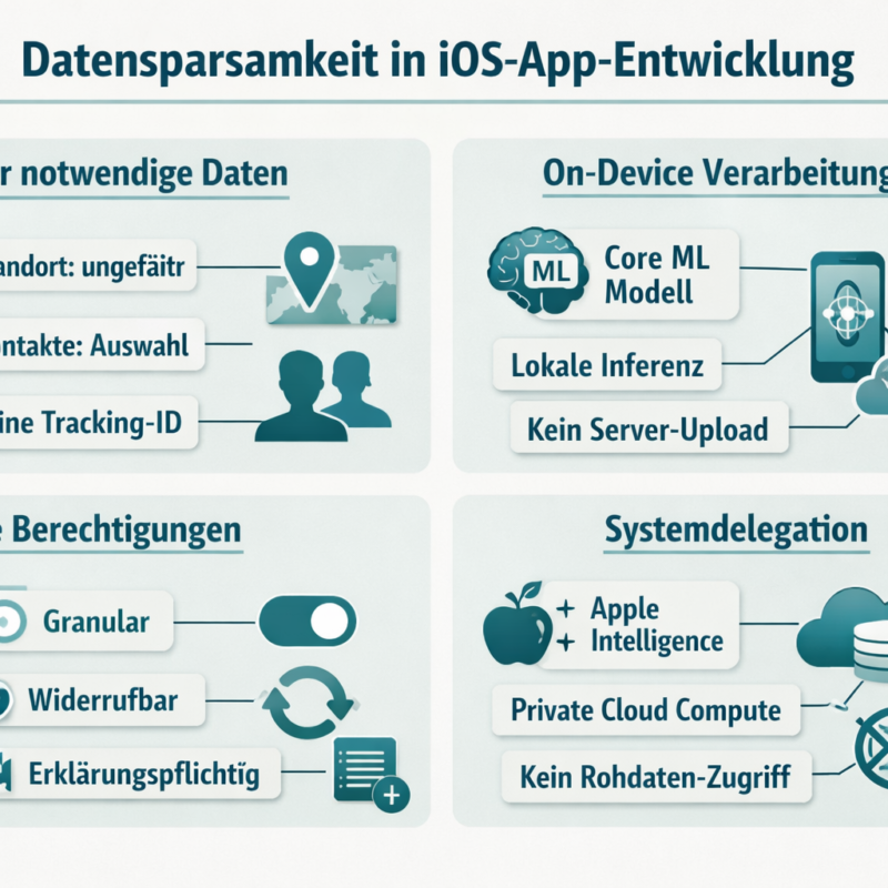 Privacy-First-iOS-Apps entwickeln: Datensparsamkeit von Anfang an 1 Warum Privacy-First von Anfang an und nicht nachträglich?