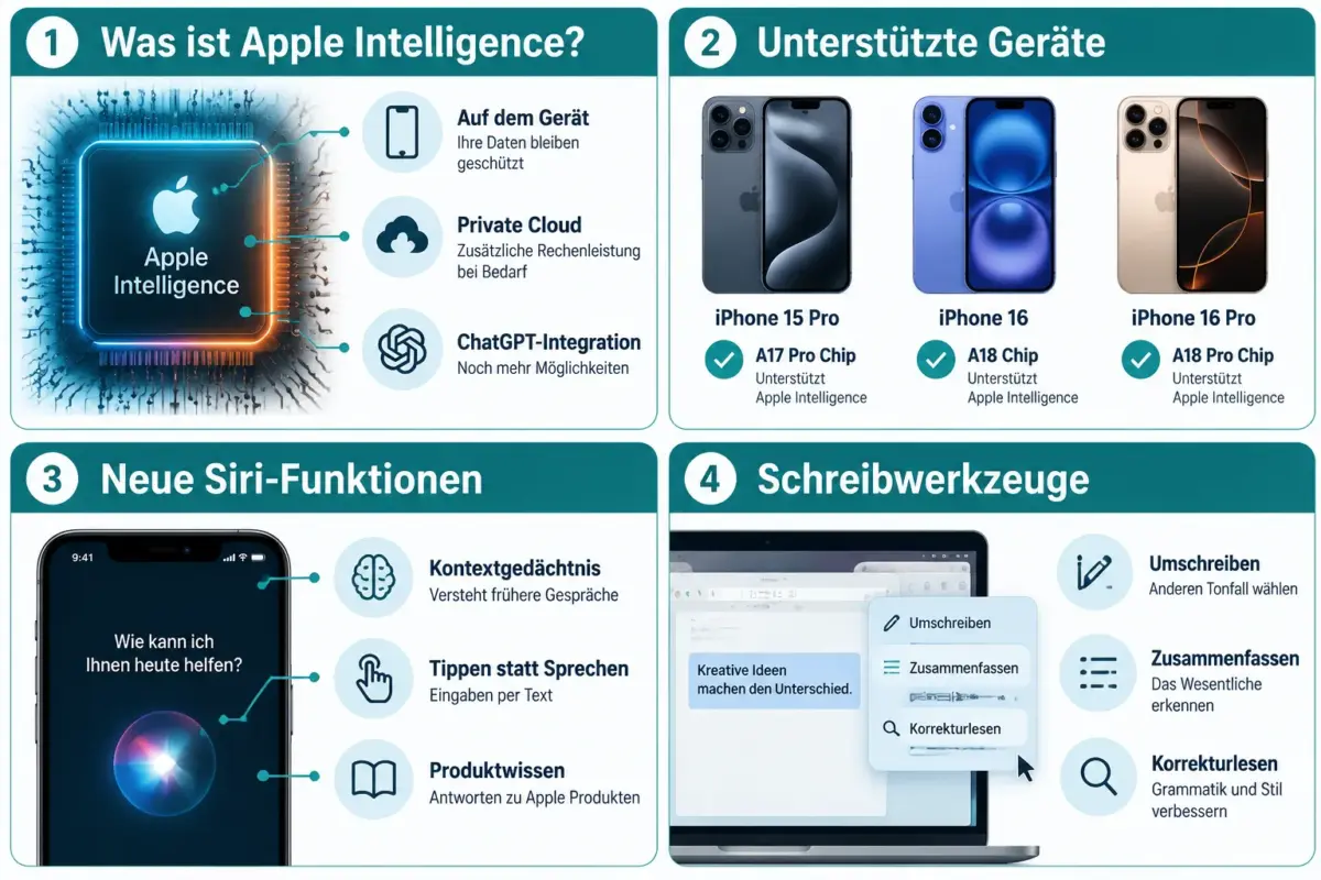 Wie Apple Intelligence und das neueste iOS-Update den iPhone-Alltag verändern 1 Was ist Apple Intelligence und wie funktioniert es?