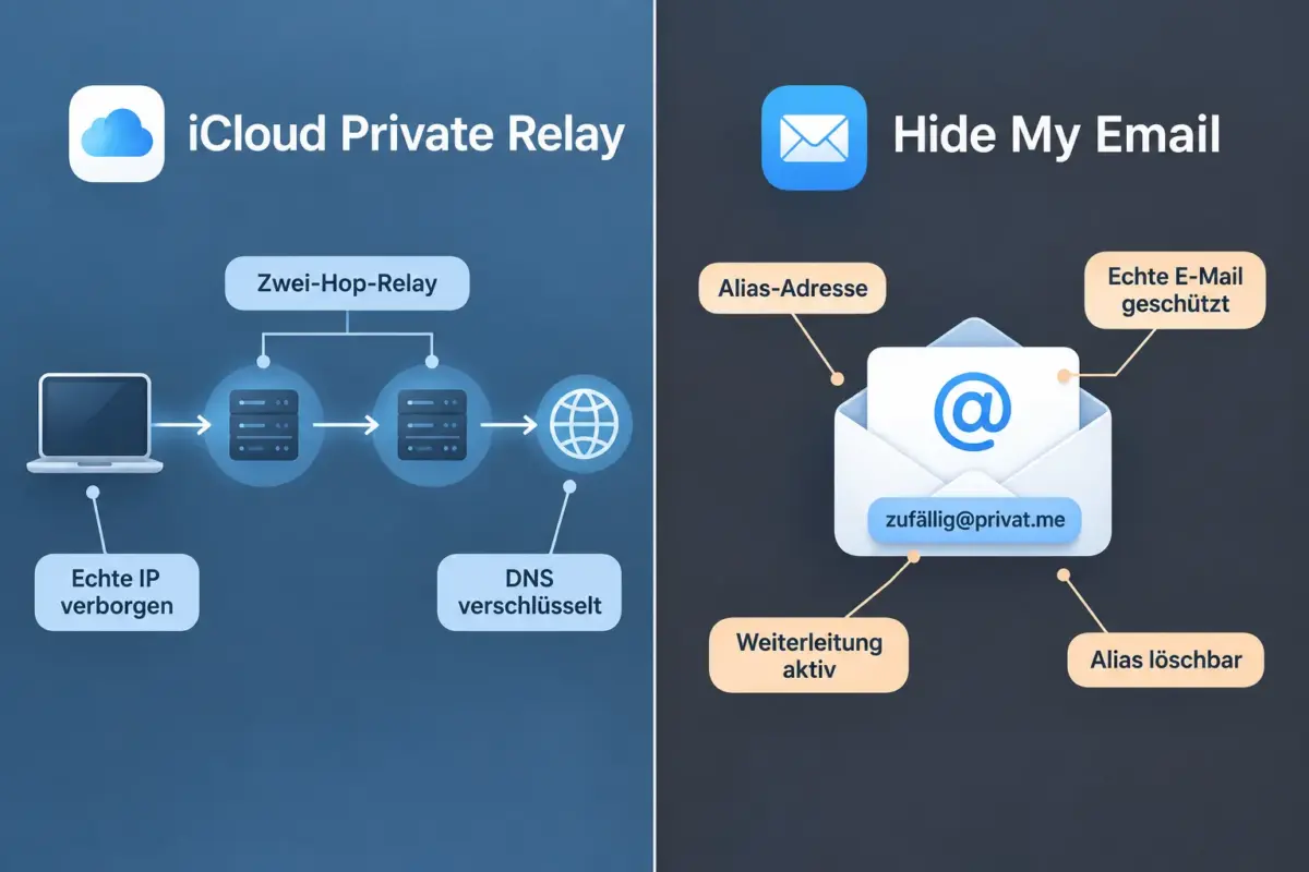 iOS-Datenschutzfunktionen erklärt: Wie App Tracking Transparency, iCloud Private Relay und Hide My Email Nutzer schützen 2 Was ist der Unterschied zwischen ATT und iCloud Private Relay?