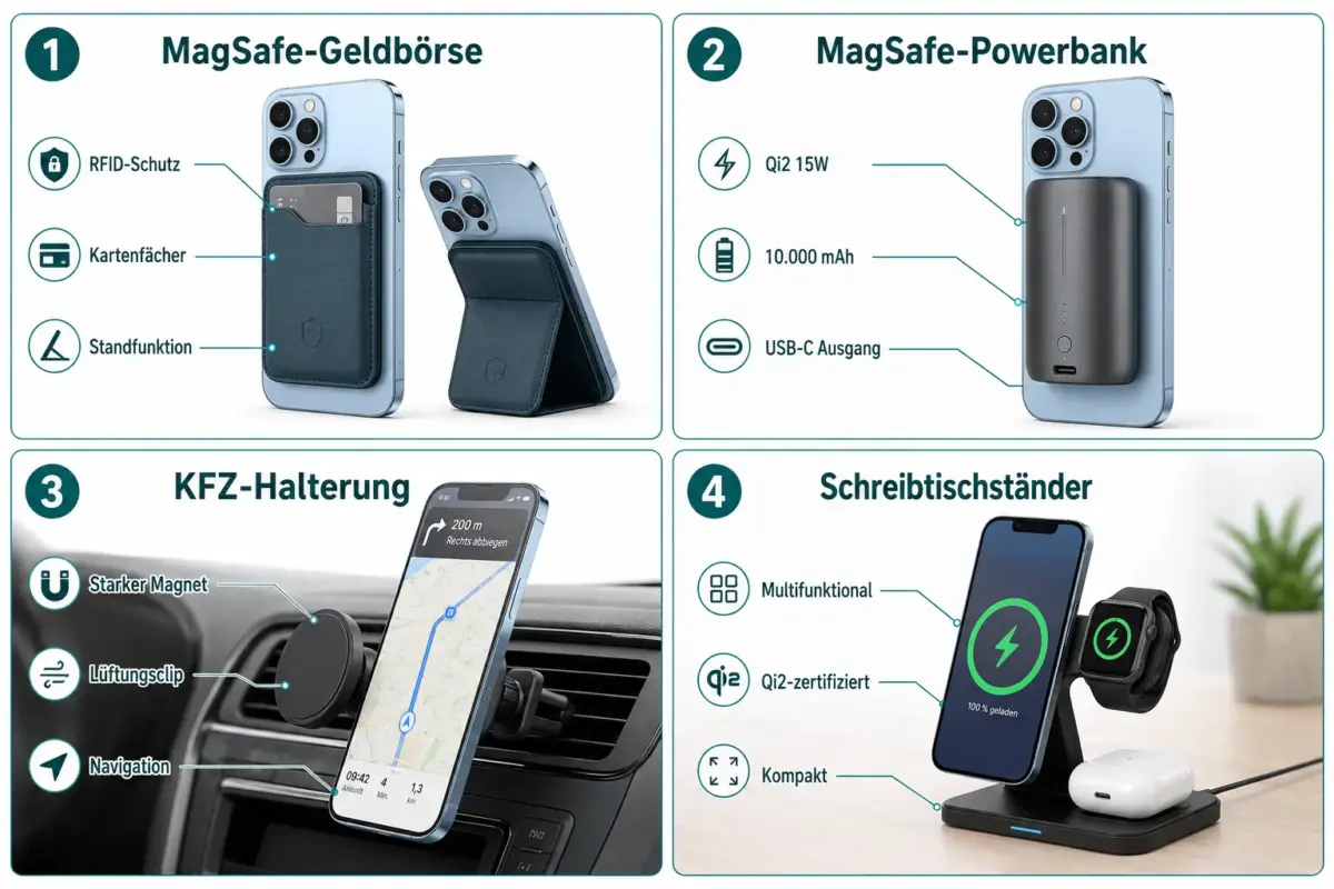 Die besten MagSafe-Zubehörteile fürs iPhone: Geldbörsen, Ständer, Powerbanks und mehr 1 Was ist MagSafe und wie funktioniert es beim iPhone?