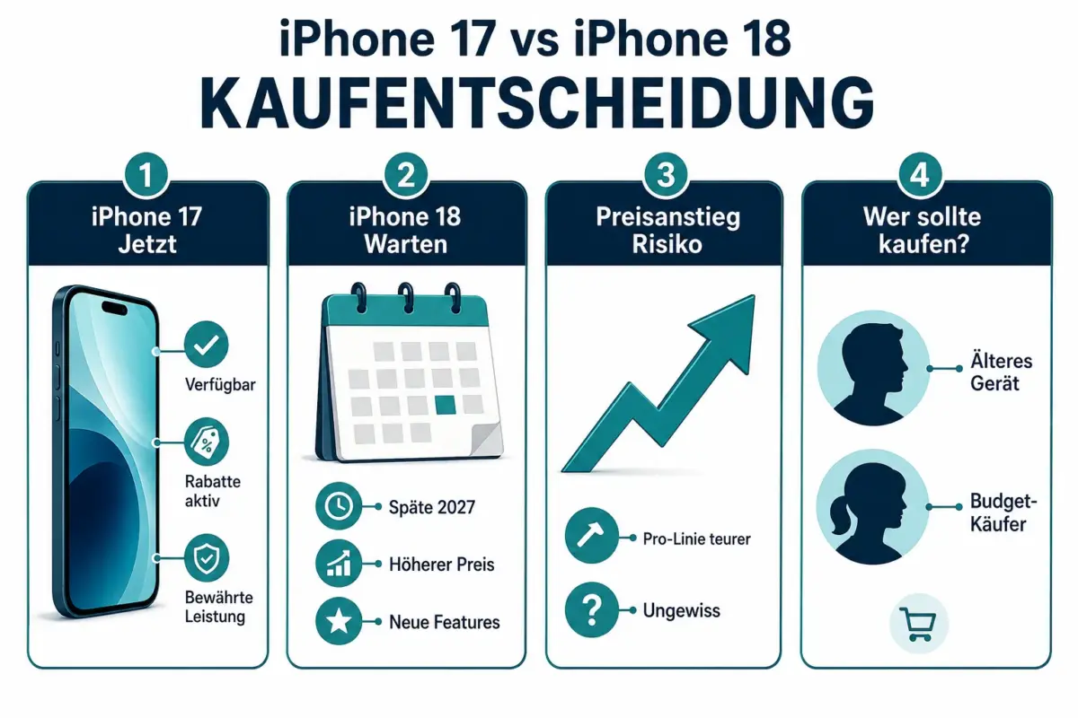 Was kostet das iPhone 18 im Vergleich zum iPhone 17?