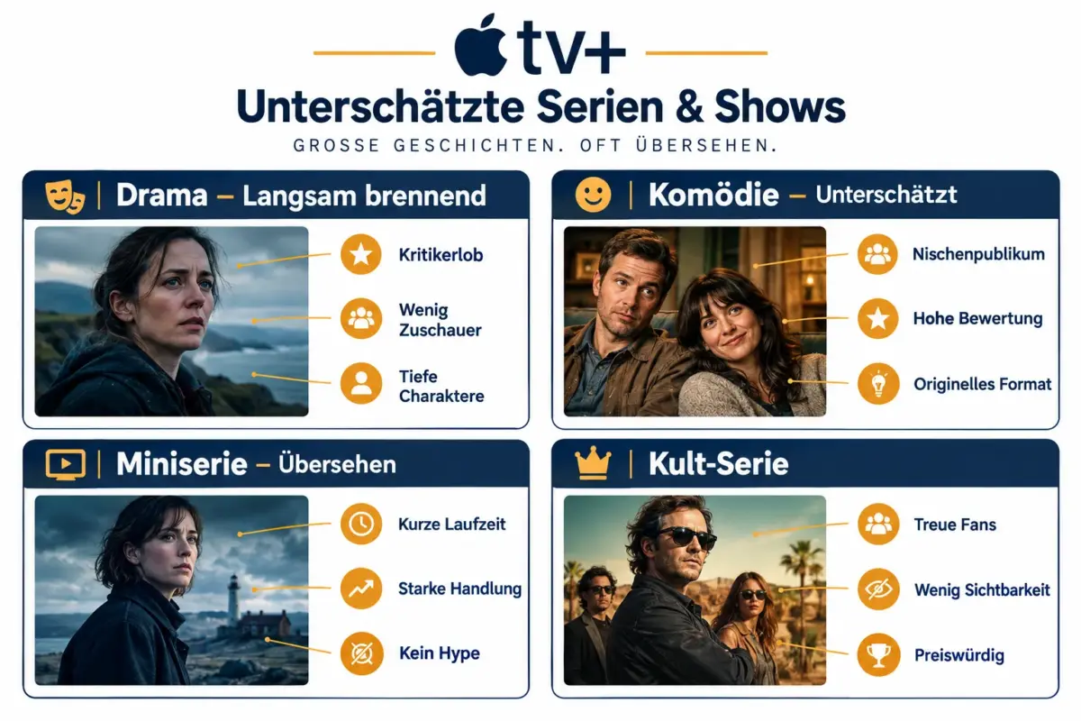 Was sind die besten unterschätzten Apple TV+ Serien in 2026?