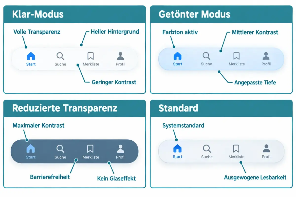 iOS 27 Liquid Glass Einstellungen: Transparenz, Farbton und Lesbarkeit anpassen 1 Wie aktiviere ich Liquid Glass Settings auf dem iPhone?