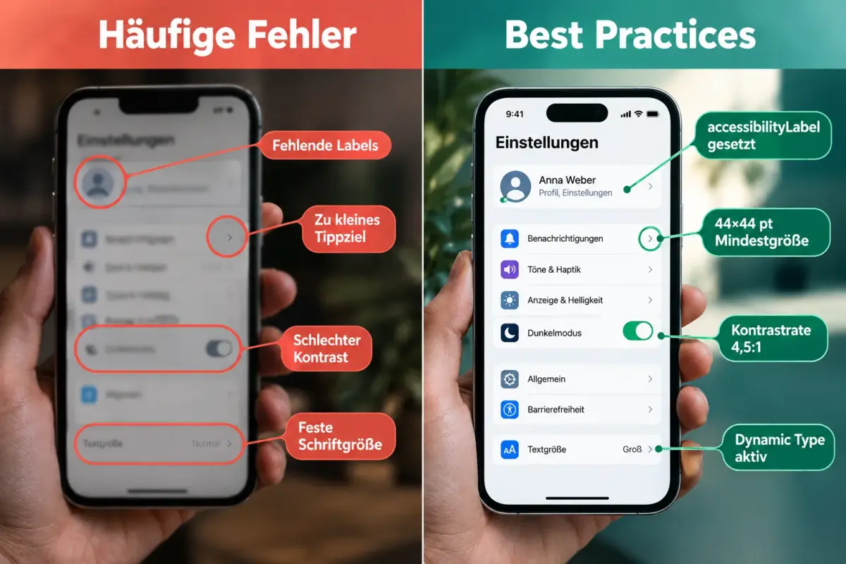 Wie macht man eine iOS-App für motorisch eingeschränkte Nutzer zugänglich?