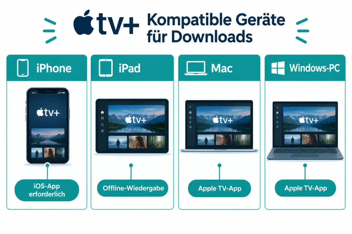 Apple TV+ Downloads erklärt: Wo Offline-Wiedergabe funktioniert, wie lange sie hält und was eingeschränkt ist 1 Auf Welchen Geräten Können Apple TV+ Inhalte Heruntergeladen Werden
