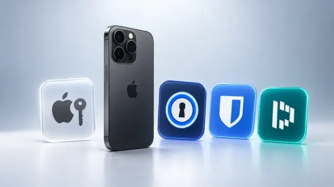 Best Password Managers for iPhone in 2026: Apple Passwords vs 1Password, Bitwarden, and Dashlane