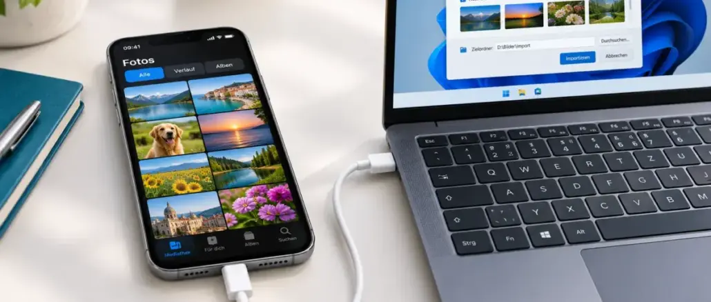 Fotos vom iPhone auf den PC übertragen ohne iCloud: USB, Windows Fotos, Datei-Explorer und WLAN
