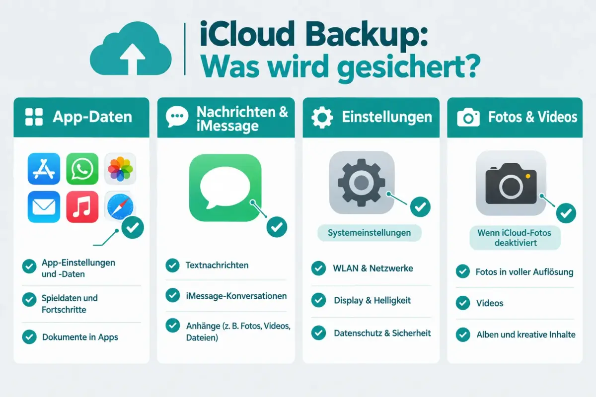 iPhone iCloud Backup nutzen: Was gesichert wird, was nicht, und wie man wiederherstellt 1 iCloud Backup vs. iCloud Drive: Was ist der Unterschied?