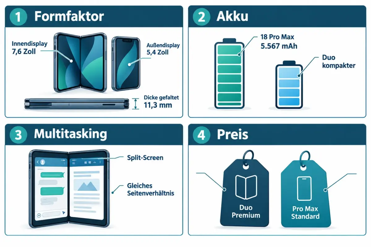 iPhone Duo vs. iPhone 18 Pro Max: Welches Foldable solltest du kaufen? 1 iPhone Duo vs. 18 Pro Max: Leistung und Gaming