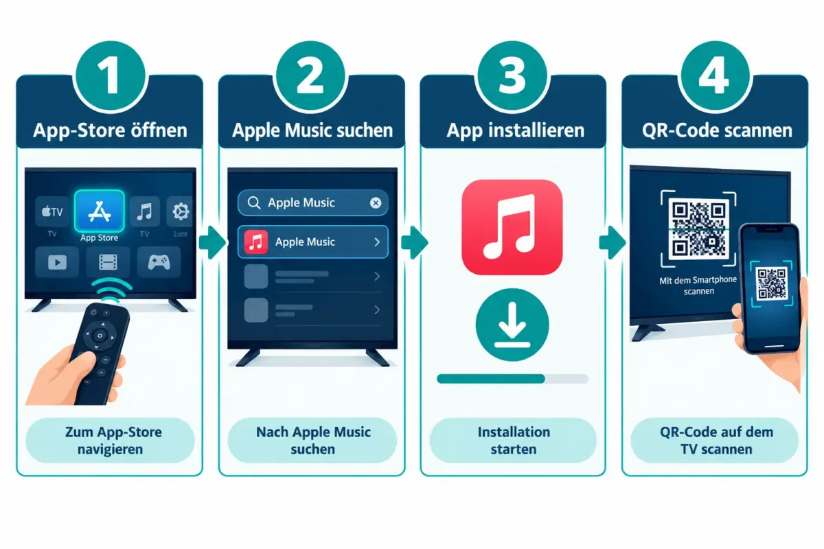 Apple Music auf Smart TV, Spielkonsole oder Streaming-Gerät nutzen 1 So richtet man Apple Music auf einem Samsung Smart TV ein