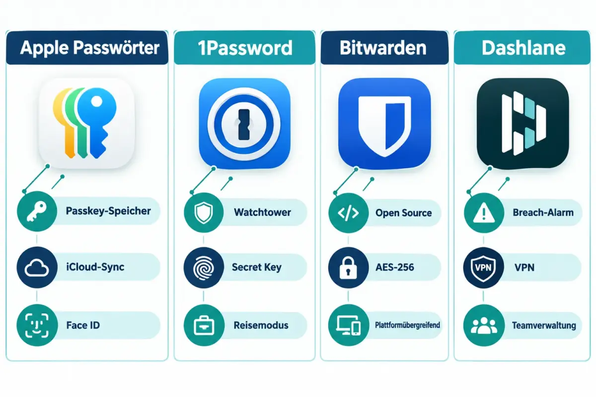 Unterstützen Passwort-Manager Passkeys auf iOS 27?