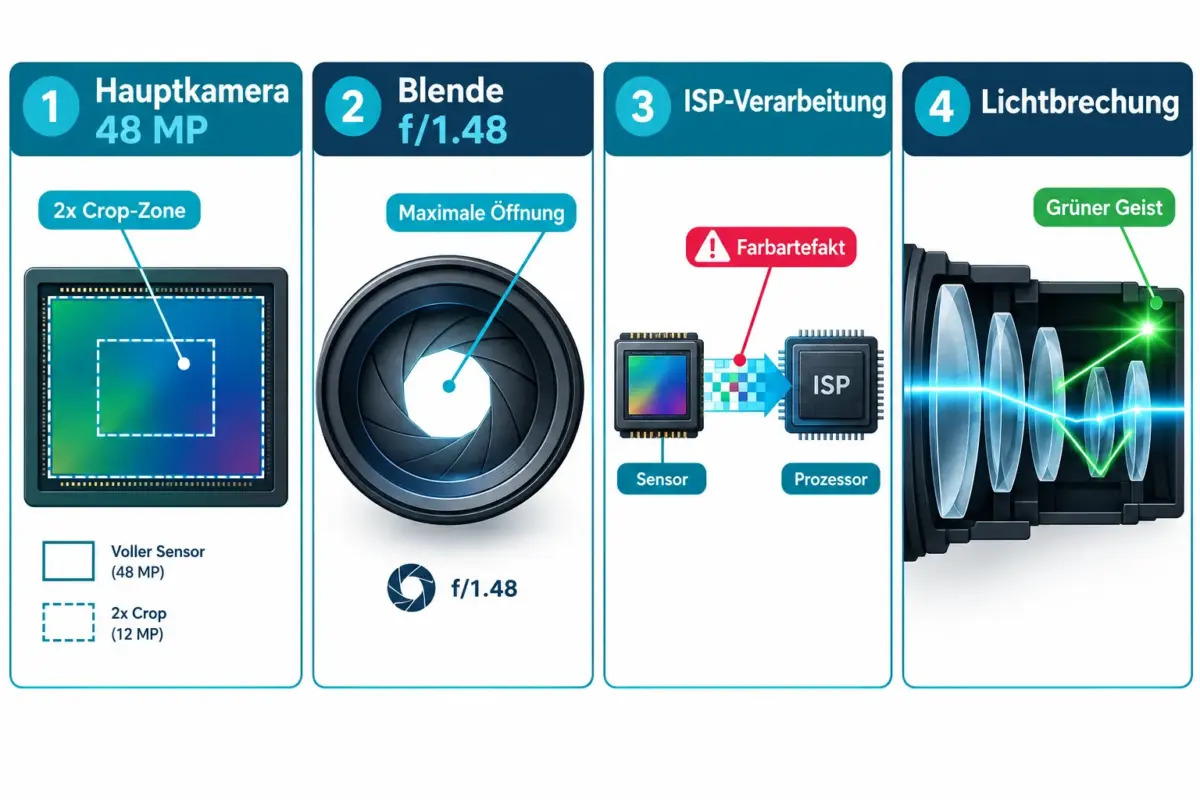 iPhone 18 Pro: Kamera-Farbartefakt bei 2x-Zoom – Ursache und iOS-27.0.1-Fix 1 Warum hat das iPhone 18 Pro Farbprobleme bei 2x-Zoom?