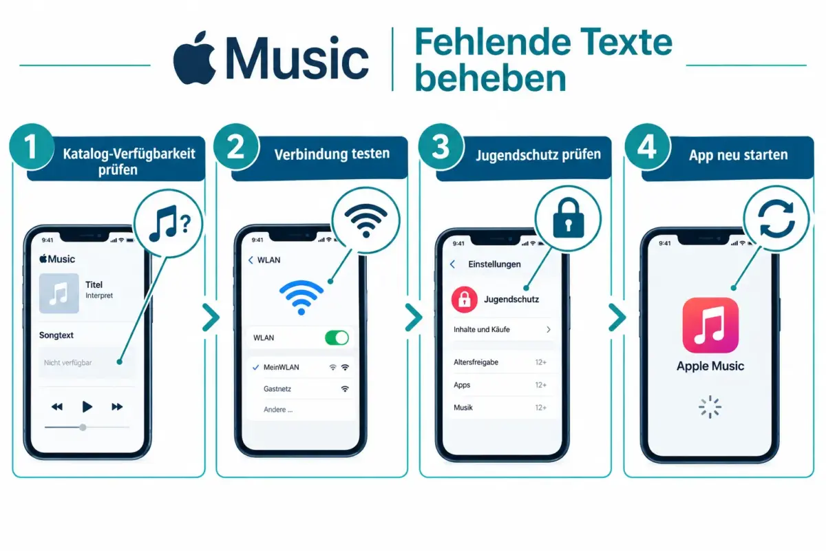 Warum werden Lyrics in Apple Music nicht angezeigt?