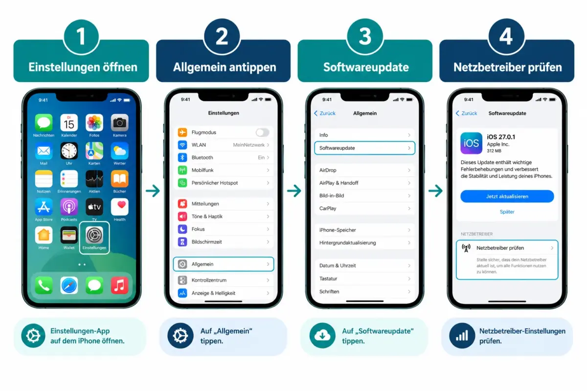 iPhone 18 Pro Max kein Netz bei AT&T: Was der iOS-27.0.1-Fix bewirkt und wann ein Austausch nötig ist 1 Was ist das iOS 27.0.1-Update für das iPhone 18 Pro Max?