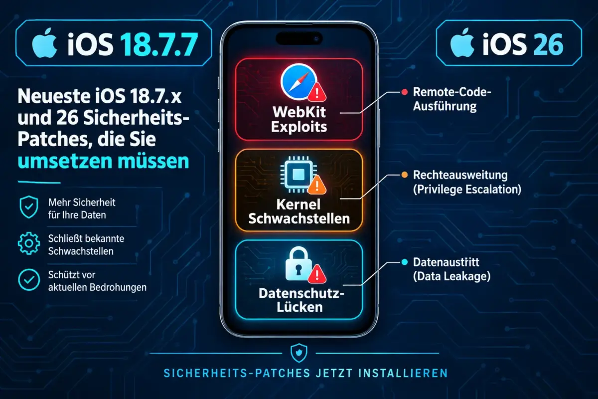 iOS 18.7.x und iOS 26: Diese Sicherheitsupdates müssen Sie jetzt installieren 3 Was passiert, wenn das WLAN während des Updates abbricht?